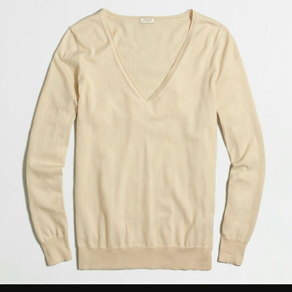 NWT J.Crew cotton v-neck sweater. Size XXS - Picture 1 of 1